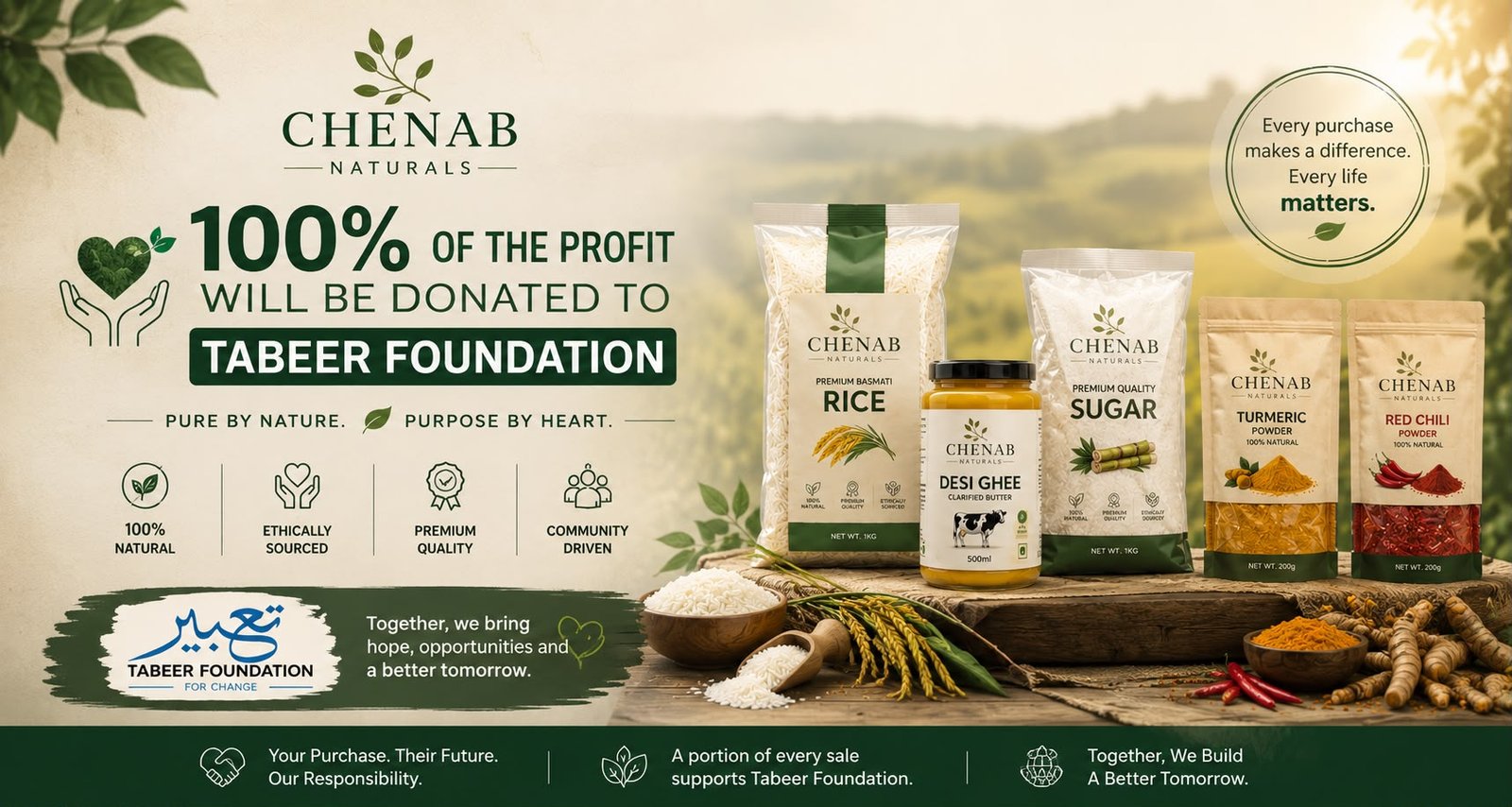 Giving back to Tabeer Foundation